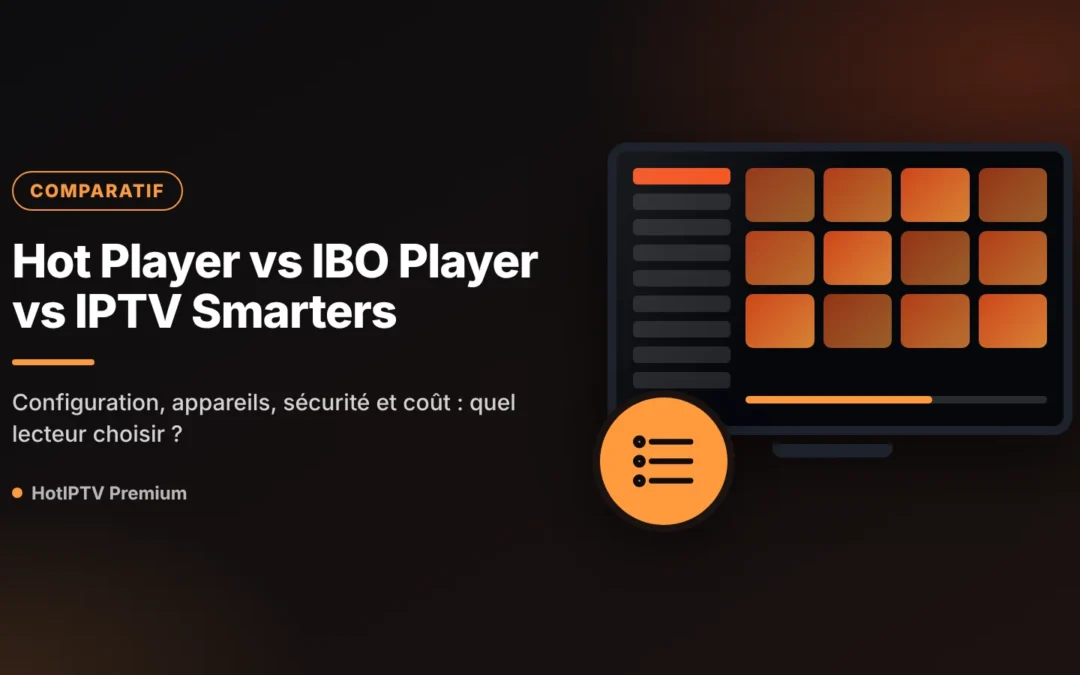 Hot Player vs IBO Player vs IPTV Smarters : quel lecteur IPTV choisir ?